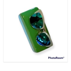 Kate Spade Mirrored Genette Cat Eye Sunglasses in Green (Mint/Green Mirror)-New